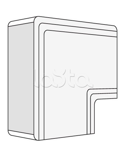 Угол плоский NPAN 100x40 мм DKC 01741 в Твери Аксессуары для кабель-канала Pintop.ru