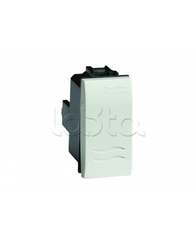 Выключатель типа кнопка, белый, 1мод. DKC 76021B в Твери Аксессуары для стоек и шкафов Pintop.ru