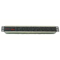 Блок распределения питания для 19" шкафов, 8 розеток IEC60320 С13, с амперметром DKC R519IEC8AMC14