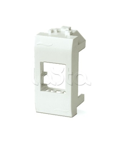 Адаптер для информационных разъемов Keystone, 1мод, белый ДКС 76607B в Твери Распределительные коробки Pintop.ru