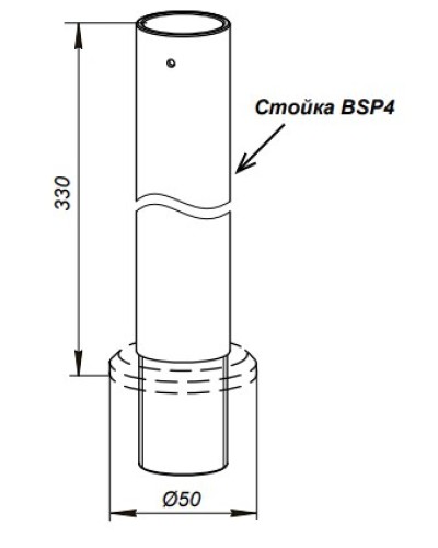 Стойка PERCo-BSP4 в Твери Дополнительное оборудование для СКУД Pintop.ru