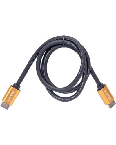 Кабель HDMI - HDMI 2.0, 1м, Gold REXANT 17-6102 в Твери Системы видеонаблюдения Pintop.ru
