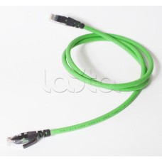 Коммутационный шнур категории 6, U/UTP, 4х2х(7х0,21), LSZH, 2м, зеленый SPL (500014)